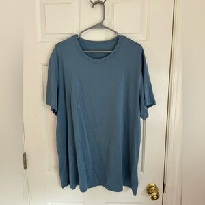 lululemon fundamental t shirt in utility blue size xxl!